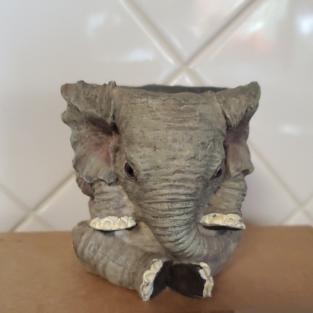 Ceramic Elephant candle holder